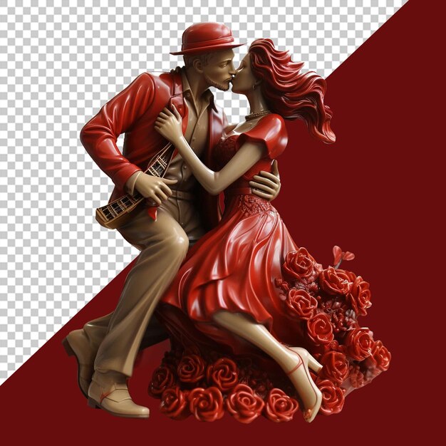 PSD ilustración png de decoración del día de san valentín