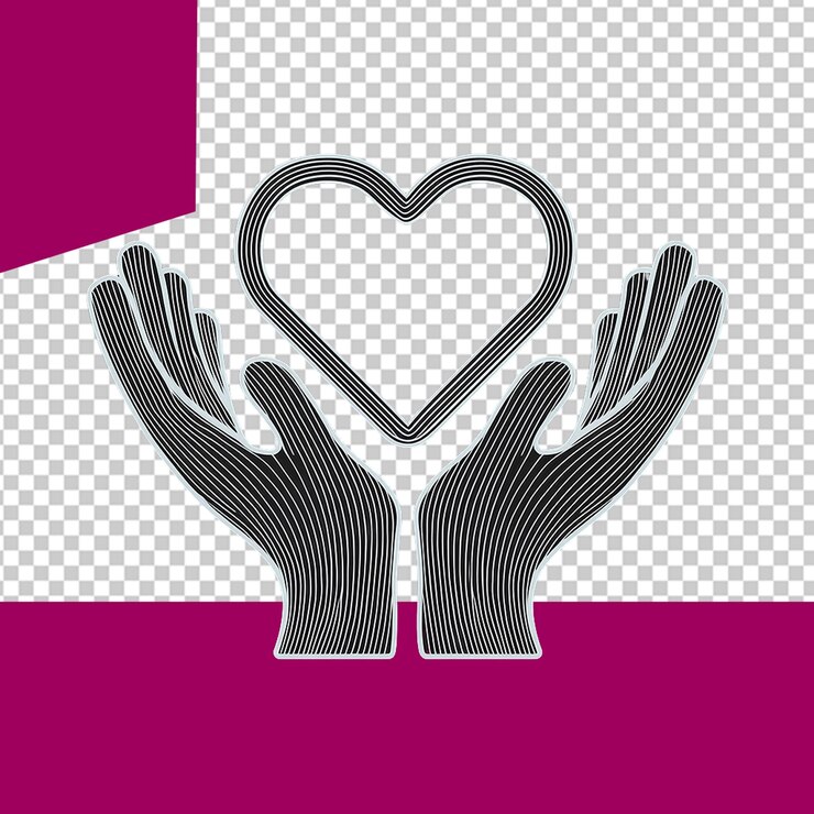 PSD ilustración png del día de la caridad