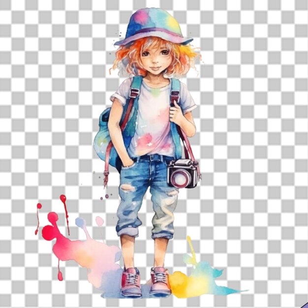 PSD ilustración png fashionista