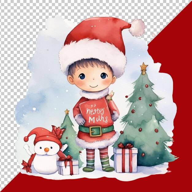 PSD ilustración png de navidad