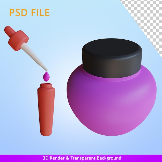 PSD ilustración de procesamiento 3d