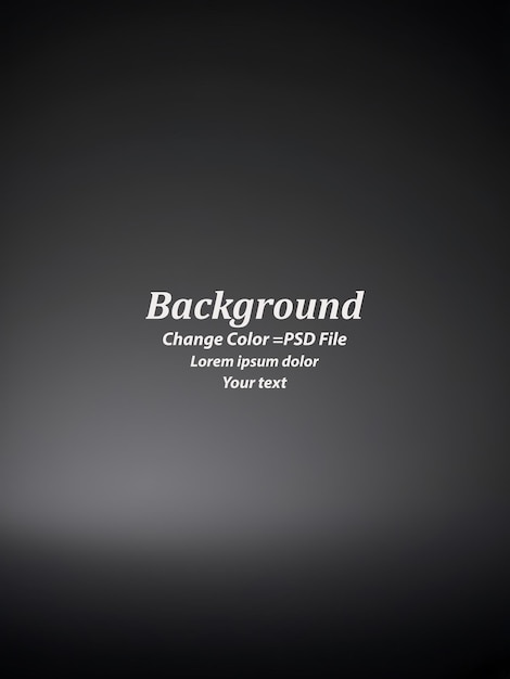 Ilustración PSD del fondo de gradiente negro abstracto