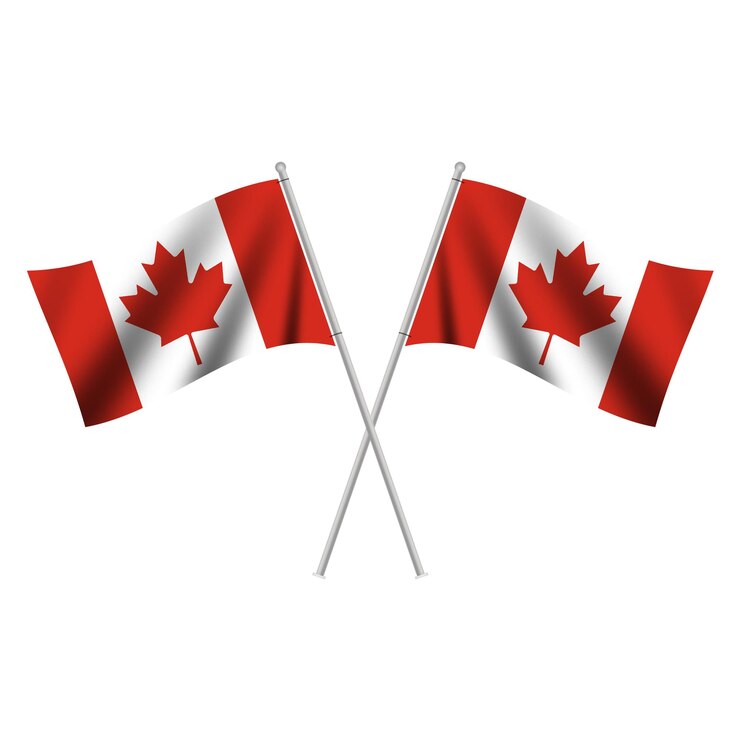 Ilustración psd gratis de la bandera de canadá