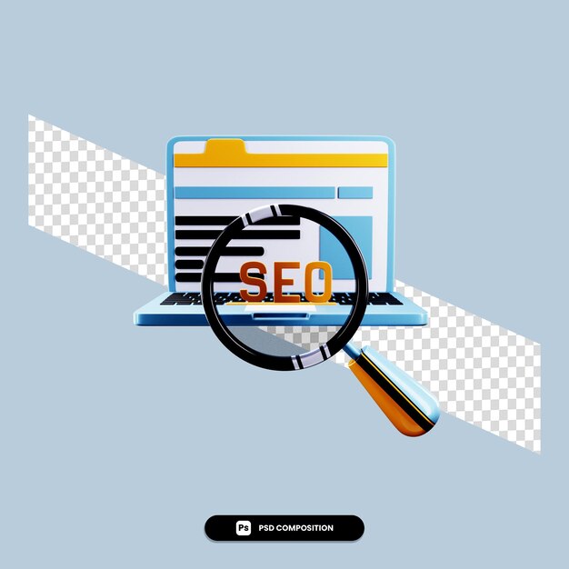 PSD ilustración psd seo