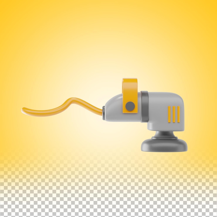 PSD ilustración de pulidor de construcción de dibujos animados en 3d