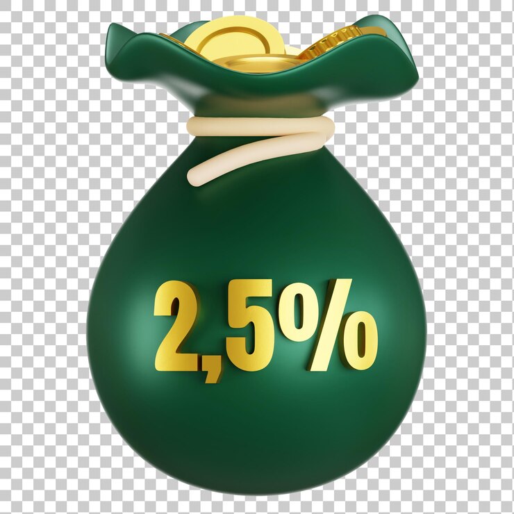PSD ilustración de ramadán pagando zakat estilo 3d