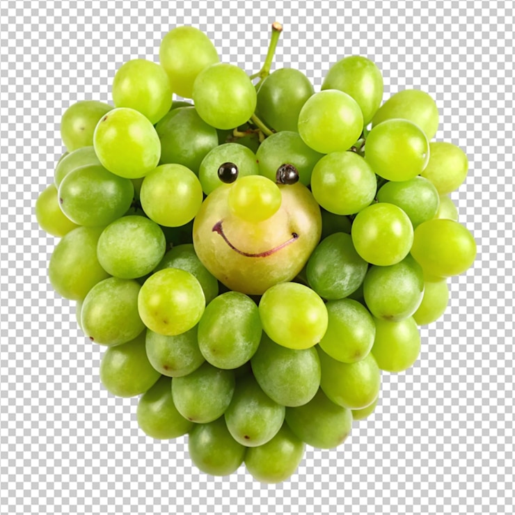 PSD ilustración realista de las uvas