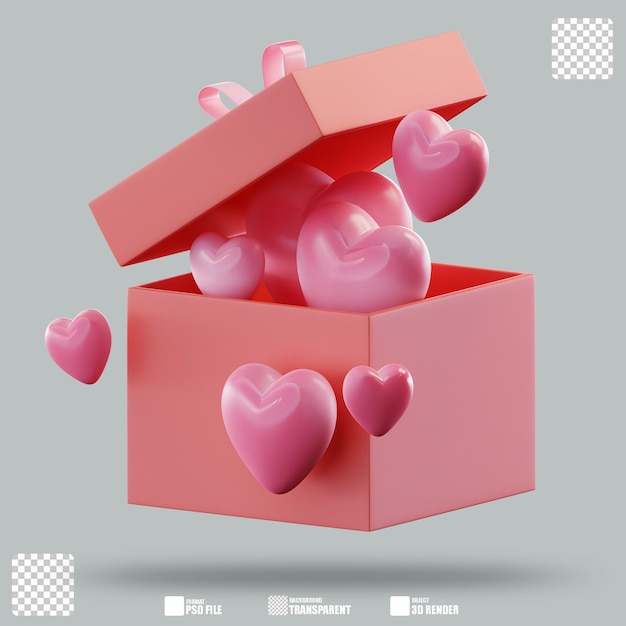 Ilustración del regalo del corazón 2