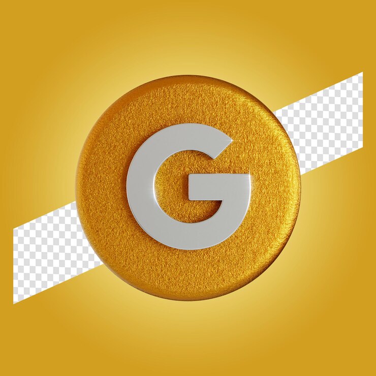 PSD ilustración de render 3d de aplicación de logotipo de google aislado