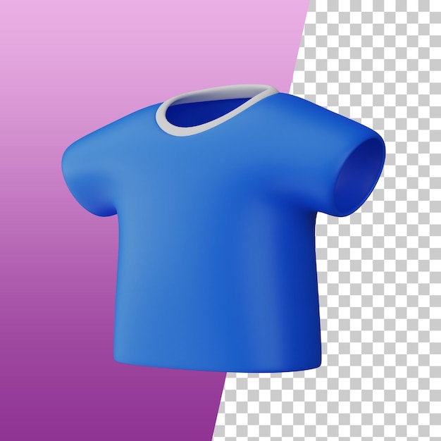 Ilustración de render 3d de camiseta