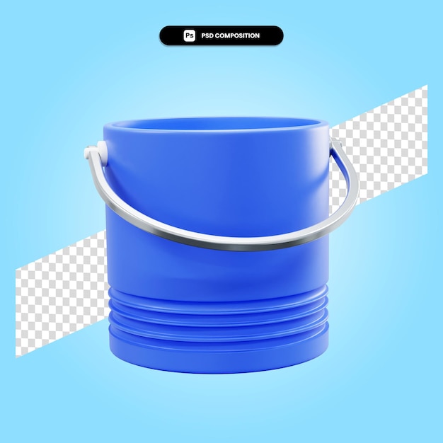 Ilustración de render 3d cubo aislado