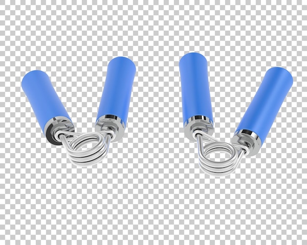 Ilustración de renderización 3D del agarre de la mano aislado en el fondo