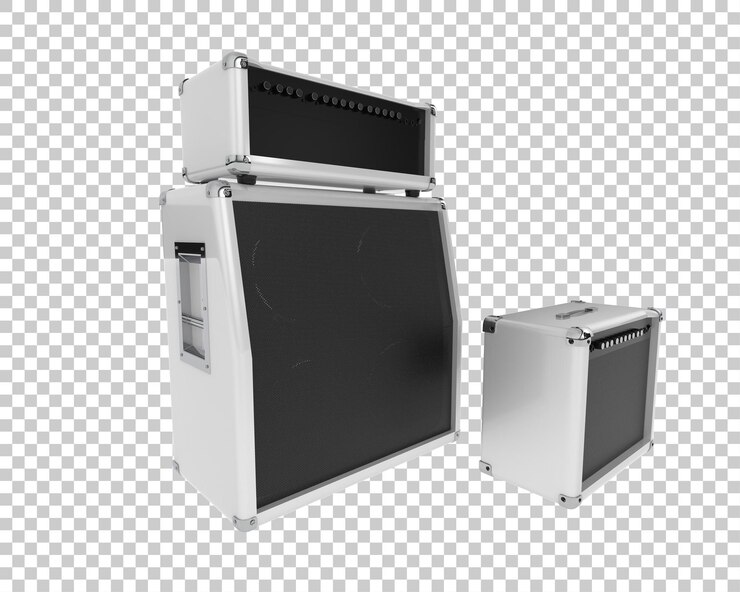PSD ilustración de renderización 3d del altavoz aislado en un fondo transparente