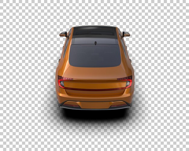 Ilustración de renderización 3D de automóviles modernos aislados en el fondo