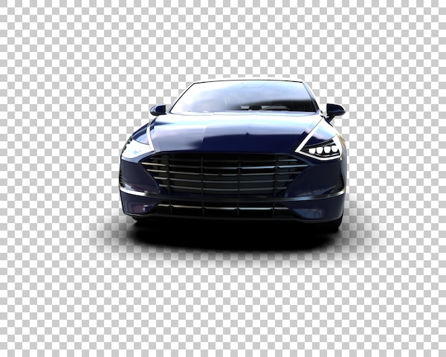 Ilustración de renderización 3D de automóviles modernos aislados en el fondo