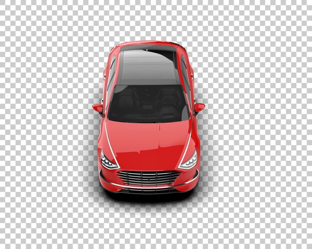 Ilustración de renderización 3D de automóviles modernos aislados en el fondo