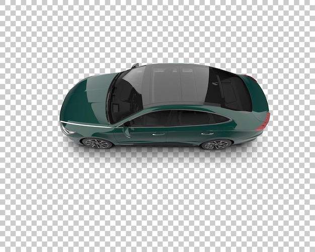 Ilustración de renderización 3D de automóviles modernos aislados en el fondo