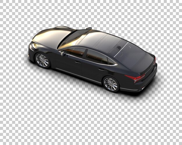 Ilustración de renderización 3D de automóviles modernos aislados en el fondo
