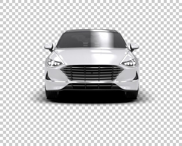 Ilustración de renderización 3D de automóviles modernos aislados en el fondo