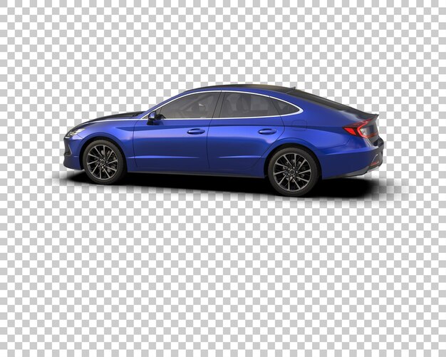 Ilustración de renderización 3D de automóviles modernos aislados en el fondo