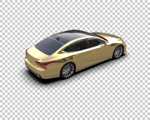 Ilustración de renderización 3D de automóviles modernos aislados en el fondo