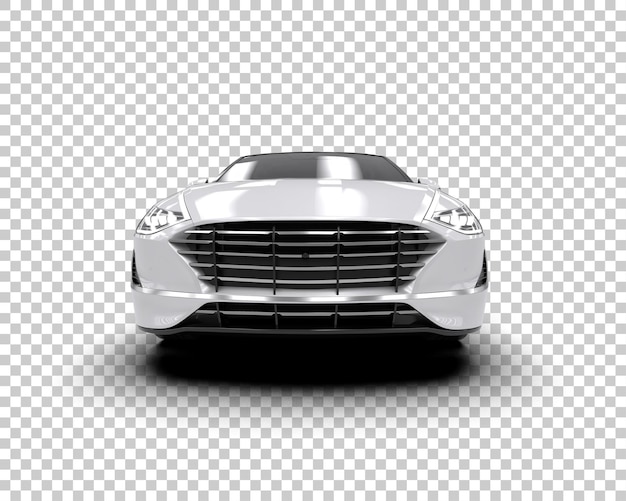 Ilustración de renderización 3D de automóviles modernos aislados en el fondo