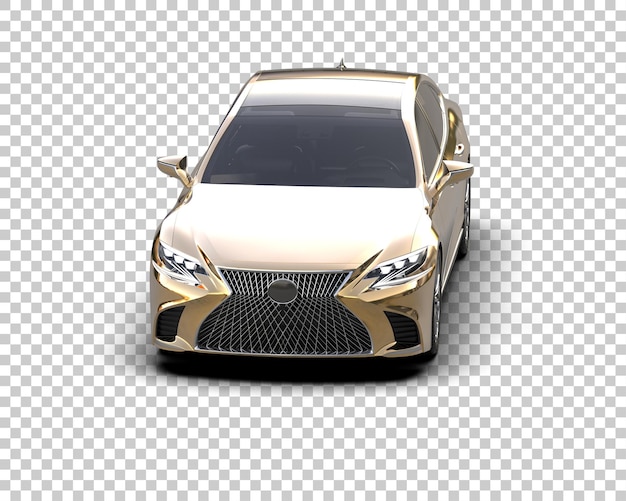 Ilustración de renderización 3D de automóviles modernos aislados en el fondo