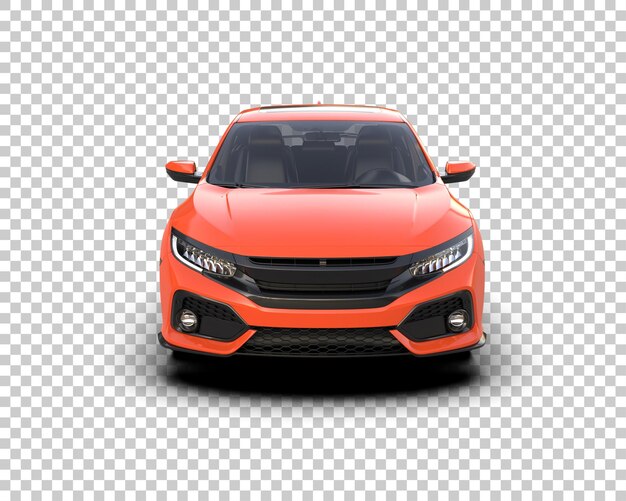 Ilustración de renderización 3D de automóviles modernos aislados en el fondo