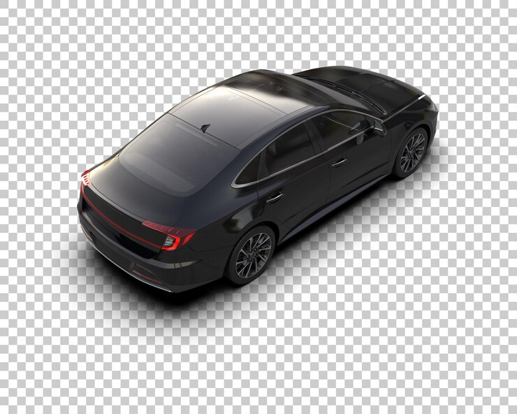 PSD ilustración de renderización 3d de automóviles modernos aislados en el fondo