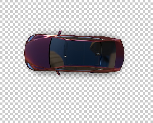 Ilustración de renderización 3D de automóviles modernos aislados en el fondo