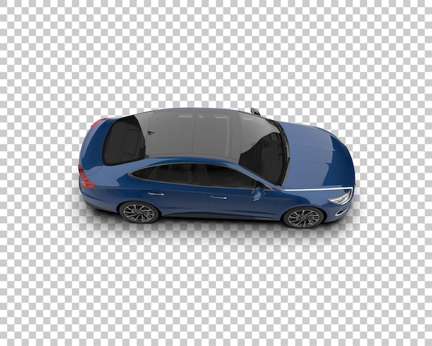 Ilustración de renderización 3D de automóviles modernos aislados en el fondo