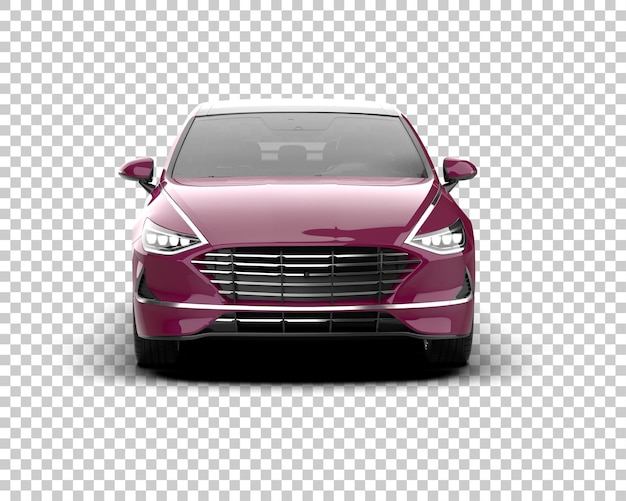 Ilustración de renderización 3D de automóviles modernos aislados en el fondo