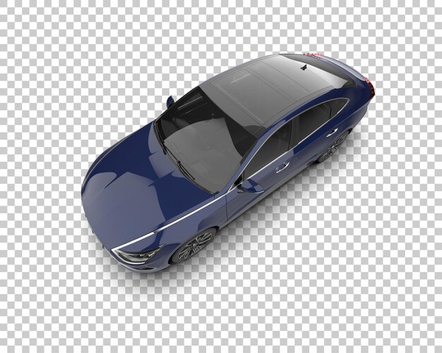 Ilustración de renderización 3D de automóviles modernos aislados en el fondo