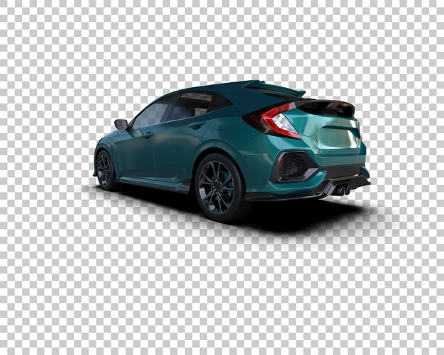 PSD ilustración de renderización 3d de automóviles modernos aislados en el fondo