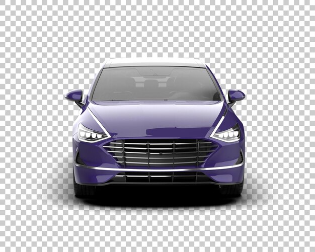 Ilustración de renderización 3D de automóviles modernos aislados en el fondo