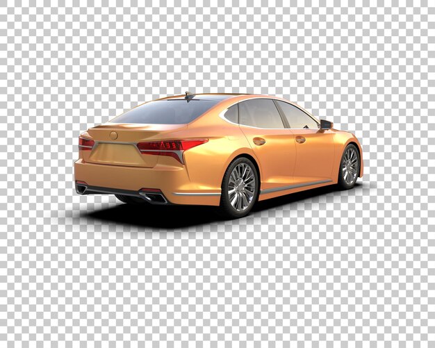 Ilustración de renderización 3D de automóviles modernos aislados en el fondo