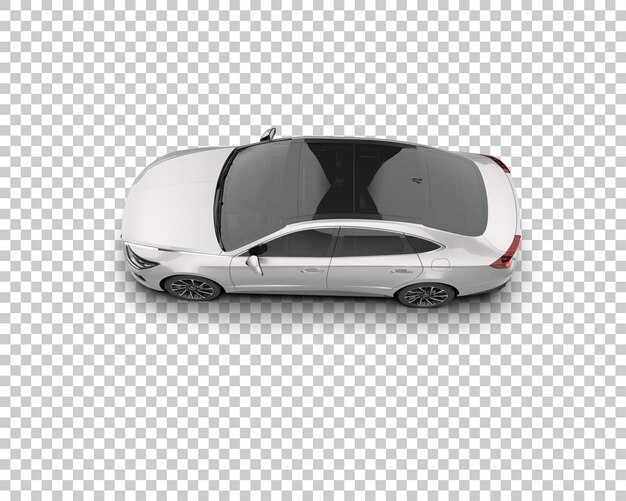 Ilustración de renderización 3D de automóviles modernos aislados en el fondo