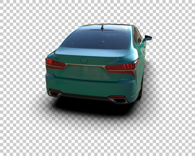 Ilustración de renderización 3D de automóviles modernos aislados en el fondo