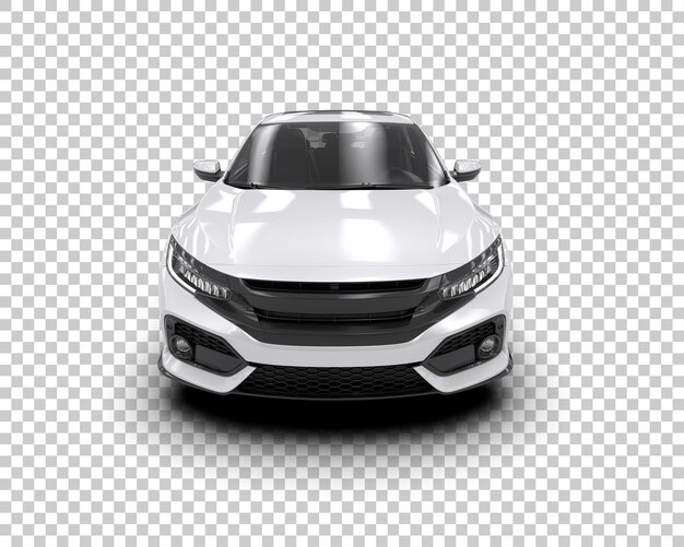 Ilustración de renderización 3D de automóviles modernos aislados en el fondo