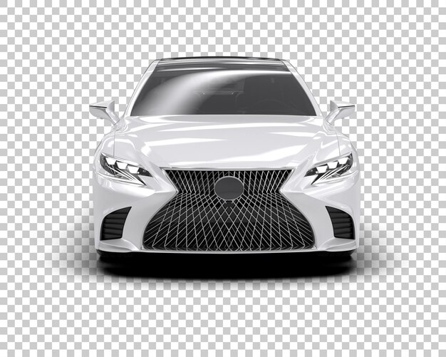 Ilustración de renderización 3D de automóviles modernos aislados en el fondo