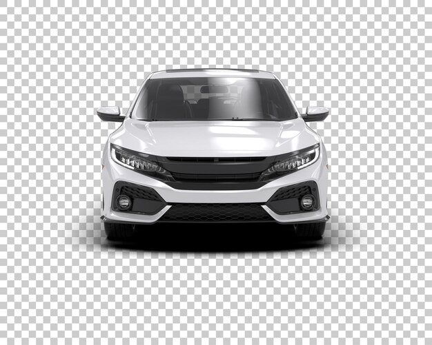 Ilustración de renderización 3D de automóviles modernos aislados en el fondo