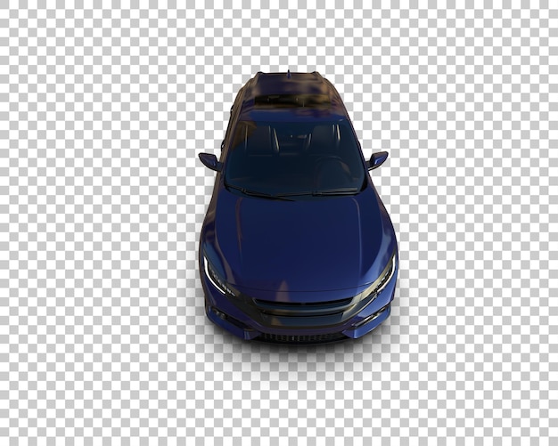Ilustración de renderización 3d de automóviles modernos aislados en el fondo