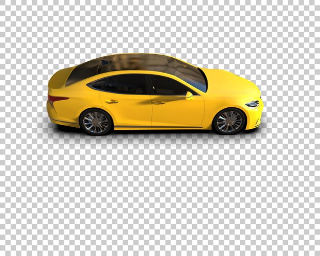 Ilustración de renderización 3D de automóviles modernos aislados en el fondo