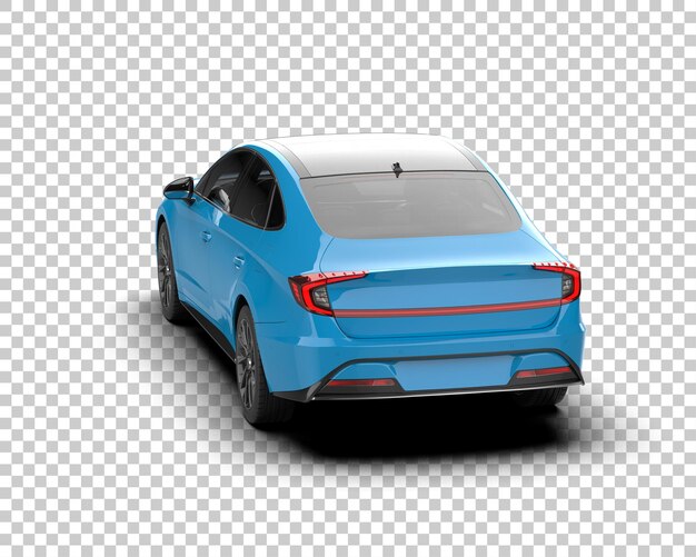 Ilustración de renderización 3D de automóviles modernos aislados en el fondo