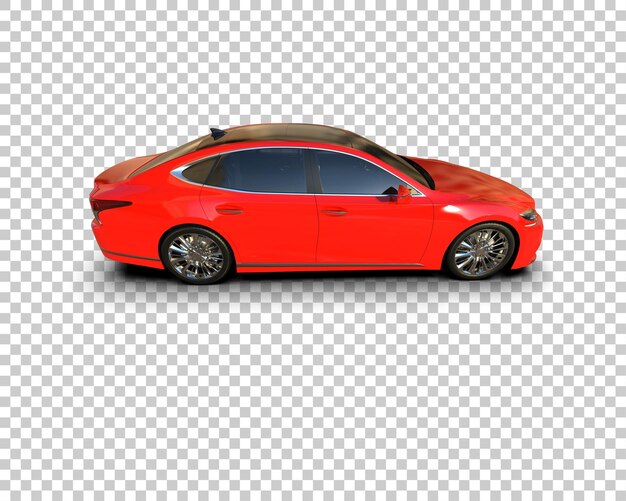 Ilustración de renderización 3D de automóviles modernos aislados en el fondo