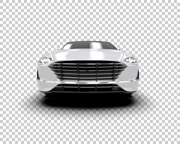Ilustración de renderización 3D de automóviles modernos aislados en el fondo