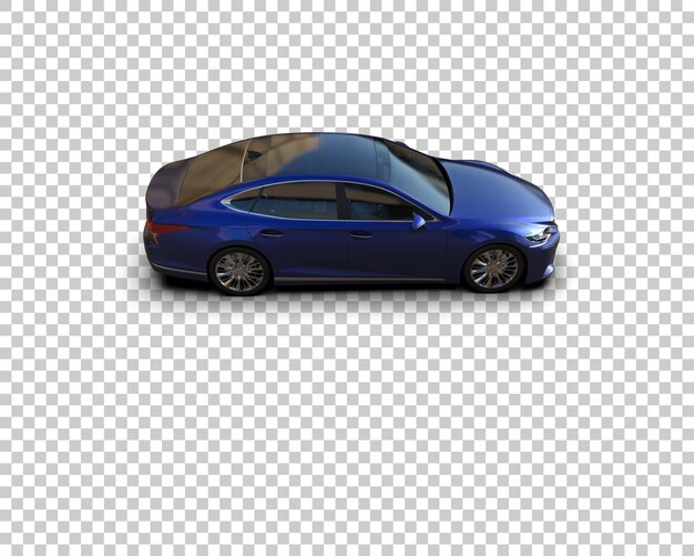 Ilustración de renderización 3D de automóviles modernos aislados en el fondo