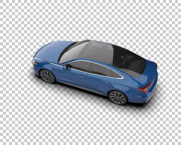 Ilustración de renderización 3D de automóviles modernos aislados en el fondo