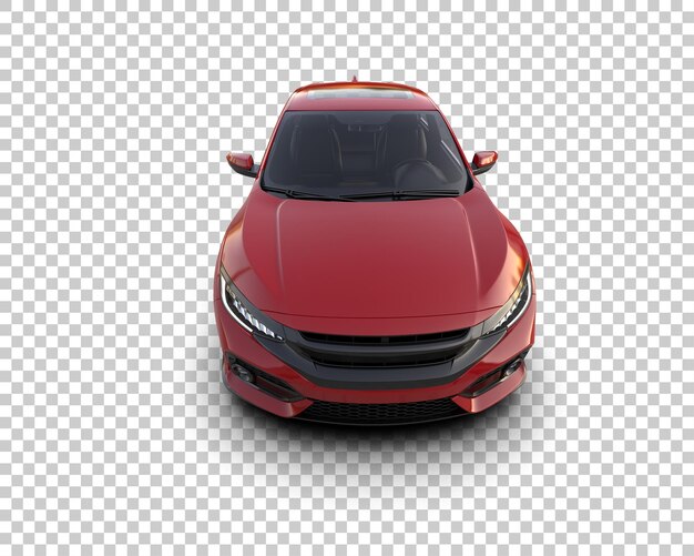 Ilustración de renderización 3D de automóviles modernos aislados en el fondo