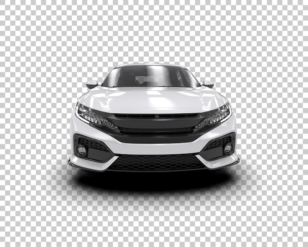 Ilustración de renderización 3D de automóviles modernos aislados en el fondo